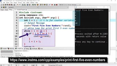 print even numbers in c++|C Program To Print Even Numbers From 1 To 100 .